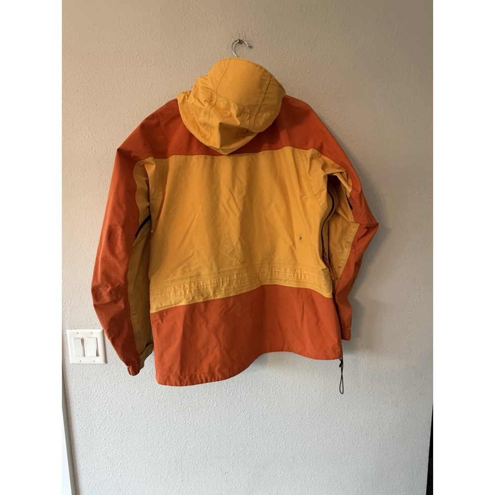 Mountain Equipment Co-op Gore-Tex Jacket Mens XL Orange Yellow Vintage Shell - Picture 10 of 12